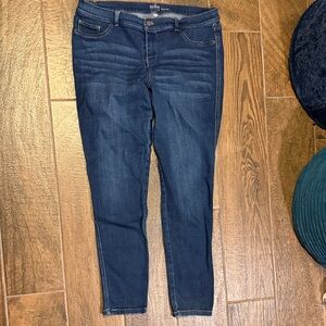 New York & Company Dark Blue Women's Skinny Jeans